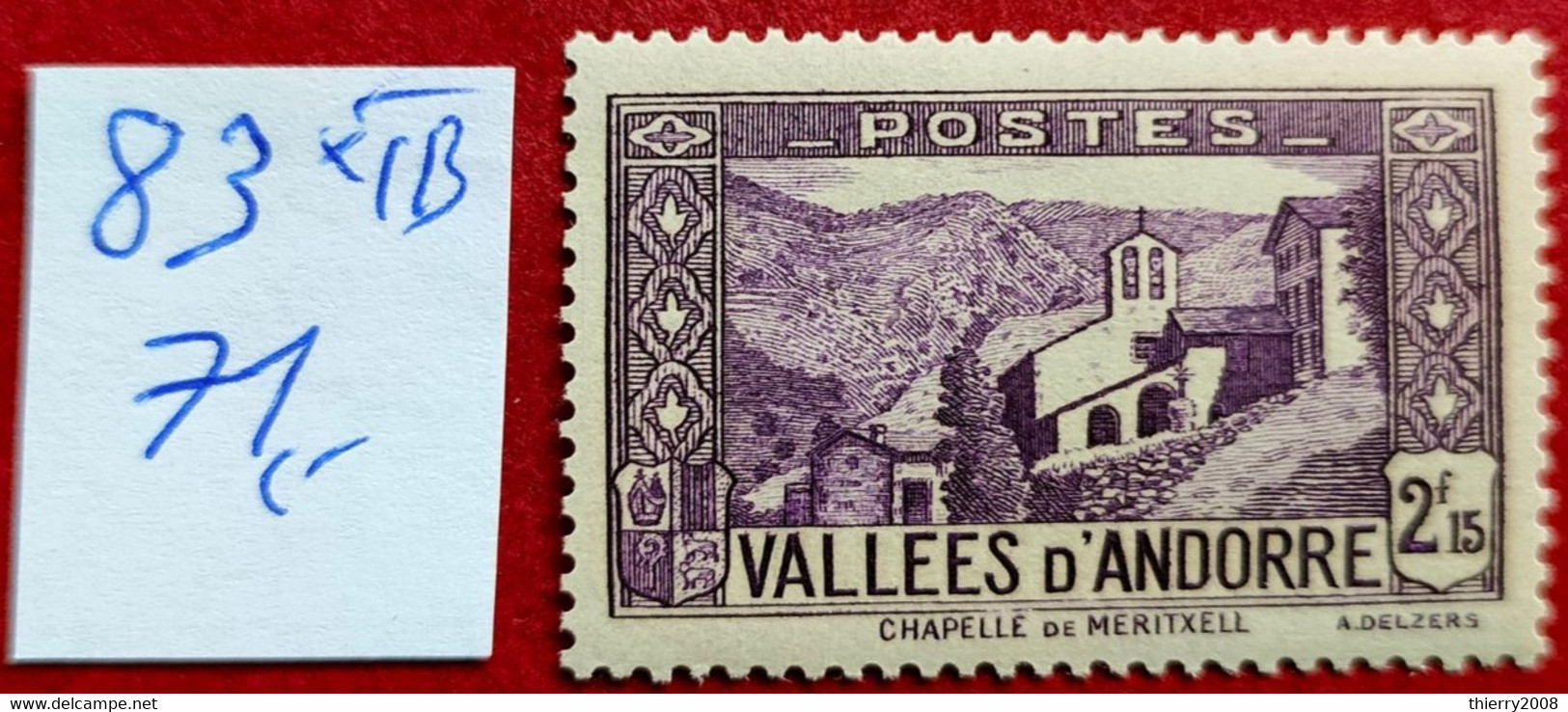 (A1) Andorre  N° 83 Neuf * Gomme D'Origine  TB - Unused Stamps