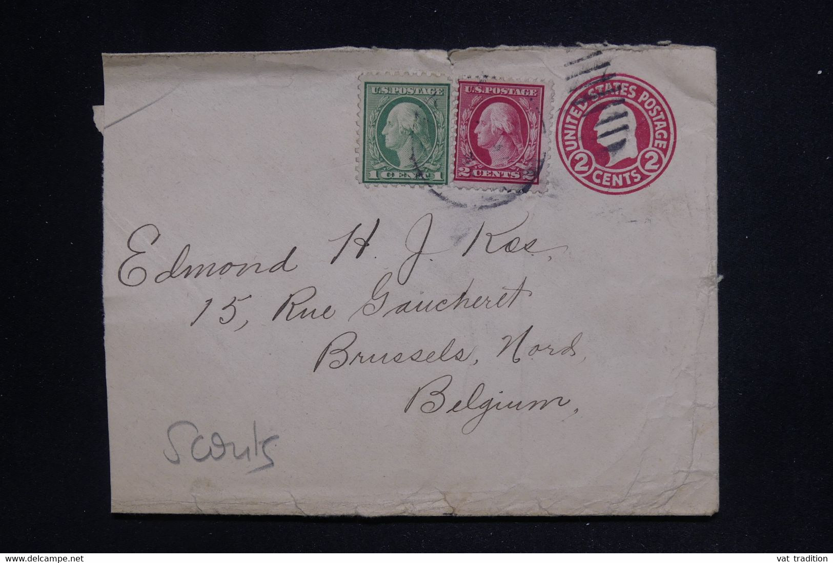 ETATS UNIS - Entier Postal + Compléments Pour La Belgique - L 126100 - 1901-20