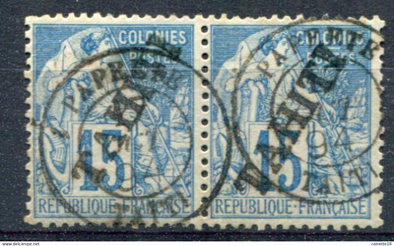Tahiti                          12  Oblitéré En Paire - Used Stamps