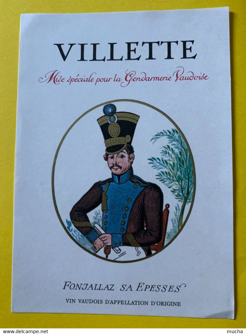 19764 - Villette Mise Spéciale Pour La Gendarmerie Vaudoise - Autres & Non Classés