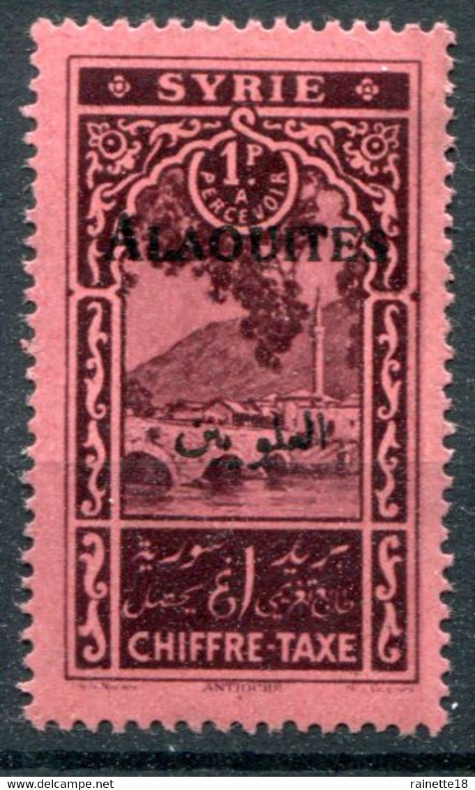 Alaouites           Taxe  7a **     Surcharge Noire - Unused Stamps