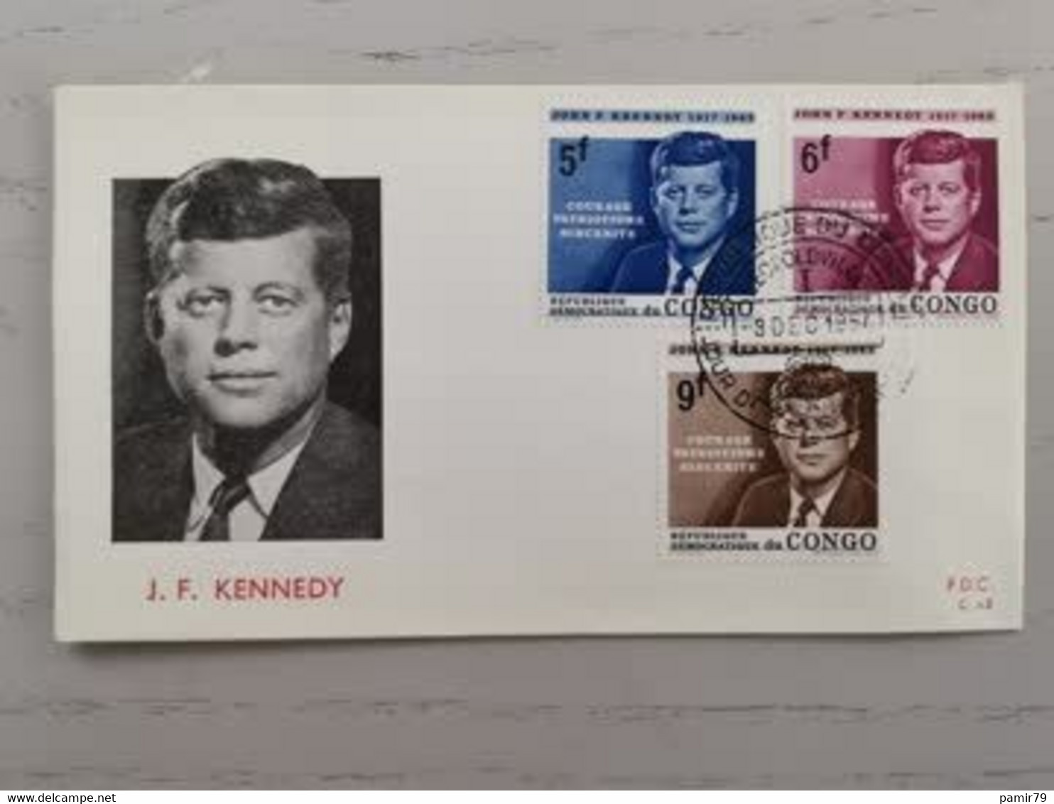 1964 FDC Kongo J.F Kennedy - FDC