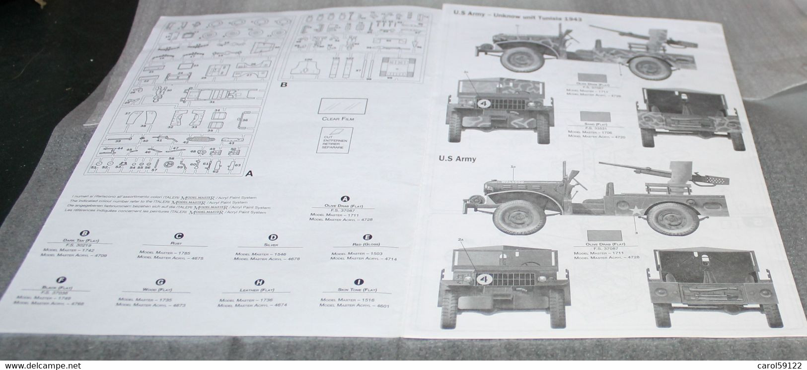 ITALERI LOT GRAPPES DODGE M6 ET PERSONNAGES - Armee