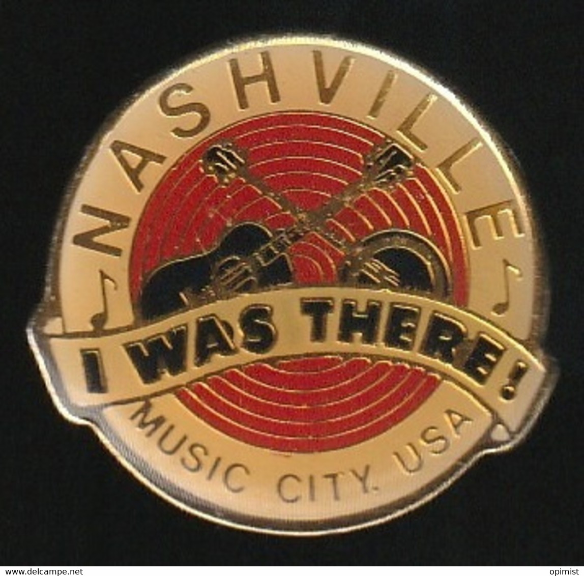 74734-Pin's.Tennessee . Nashville Vibre Au Son De La Country - Musique