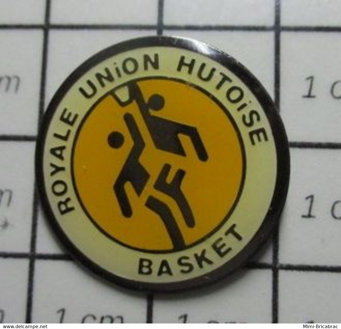 1522 Pin's Pins / Beau Et Rare / THEME : SPORTS / ROYALE UNION HUTOISE BASKET HUY WALLONIE LIEGE - Basketball