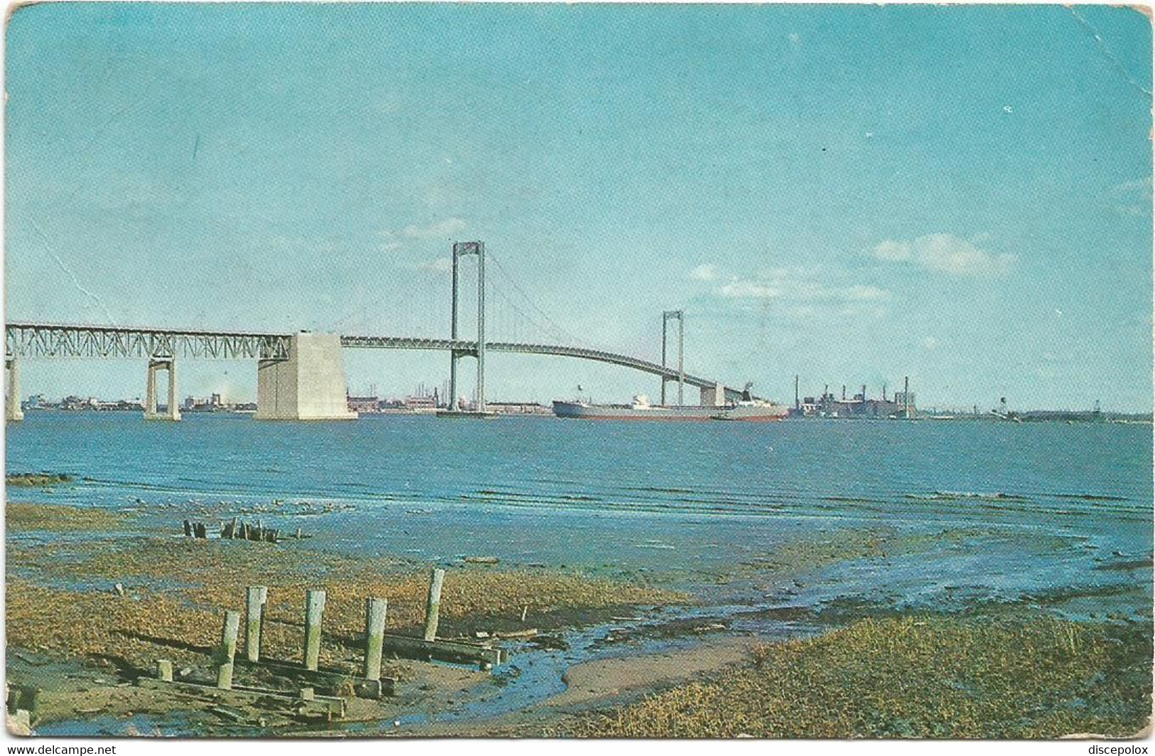 AC334 Wilmington - View Of Delaware Memorial Bridge / Viaggiata 1962 - Wilmington