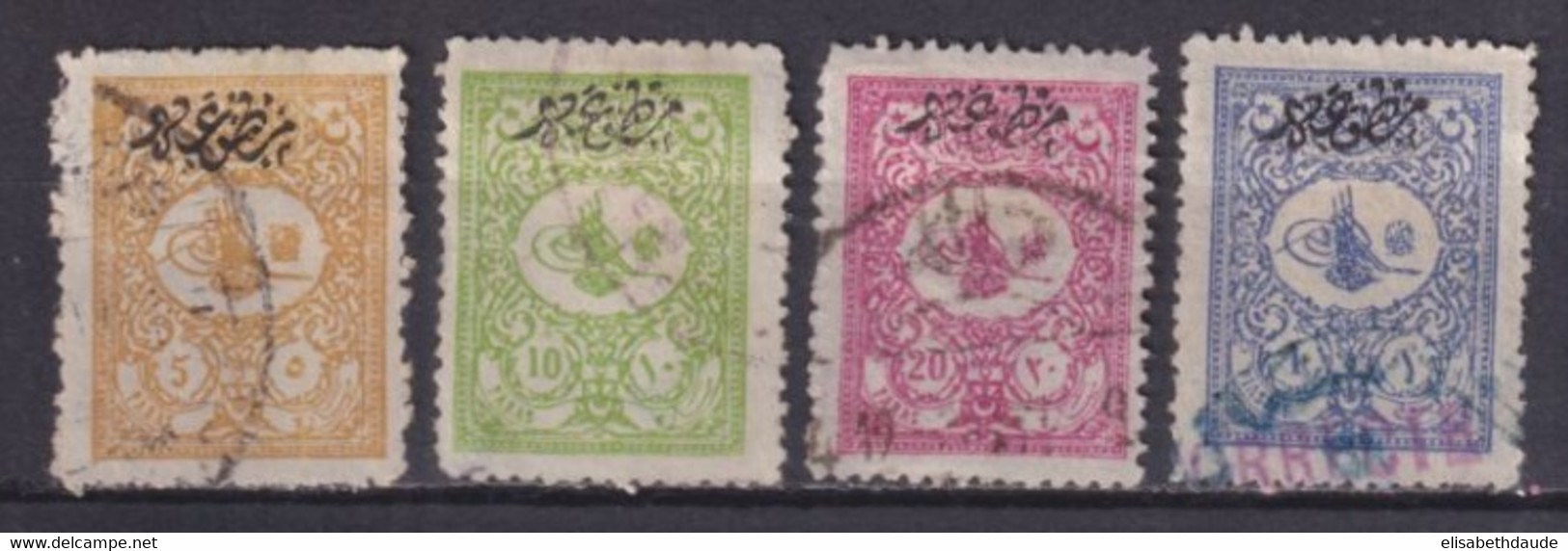 TURQUIE - 1901 - SERIE (INCOMPLETE) JOURNAUX YVERT N°17/20 OBLITERES - COTE = 25 EUR - Used Stamps