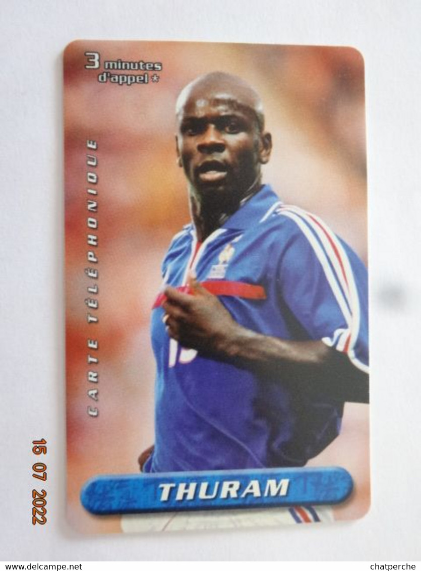 TELECARTE PREPAYEE TICKET FT SPORT FOOTBALL  THURAM KERTEL - Billetes FT