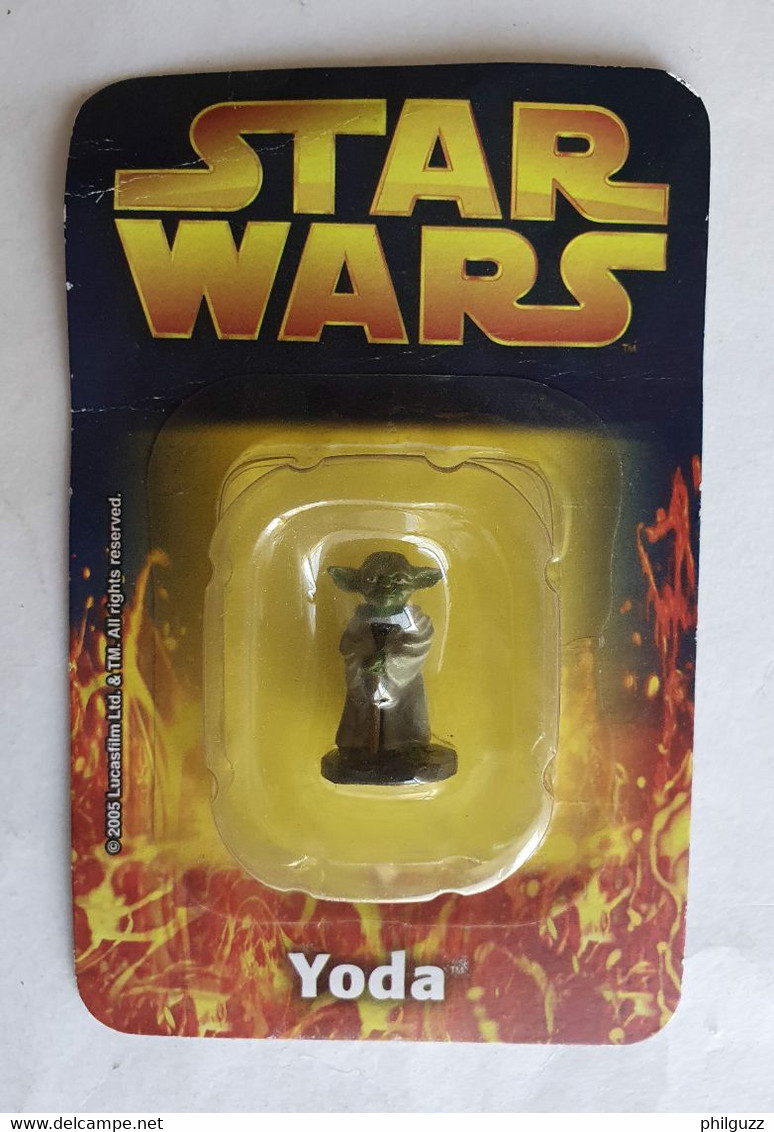 FIGURINE STAR WARS DE AGOSTINI 2005 YODA En Métal EN BLISTER - Autres & Non Classés