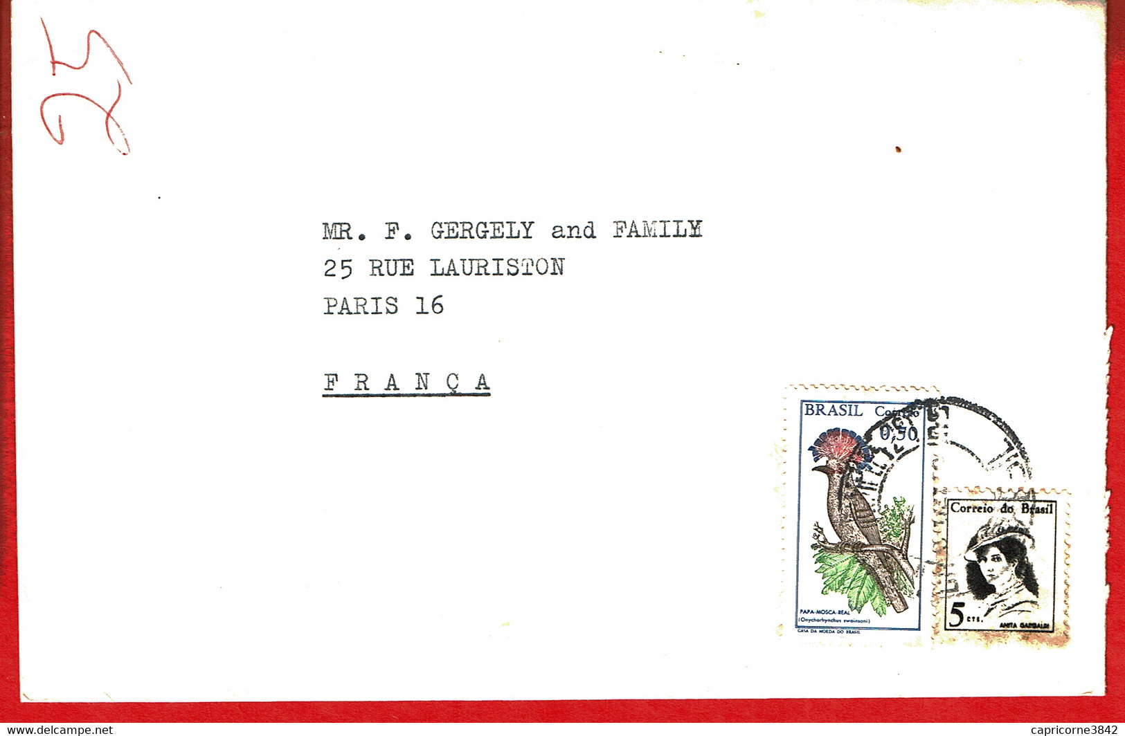 Brésil - Lettre De Porto Alegre Pour La France - Tp N° 818 Et 861 - Briefe U. Dokumente