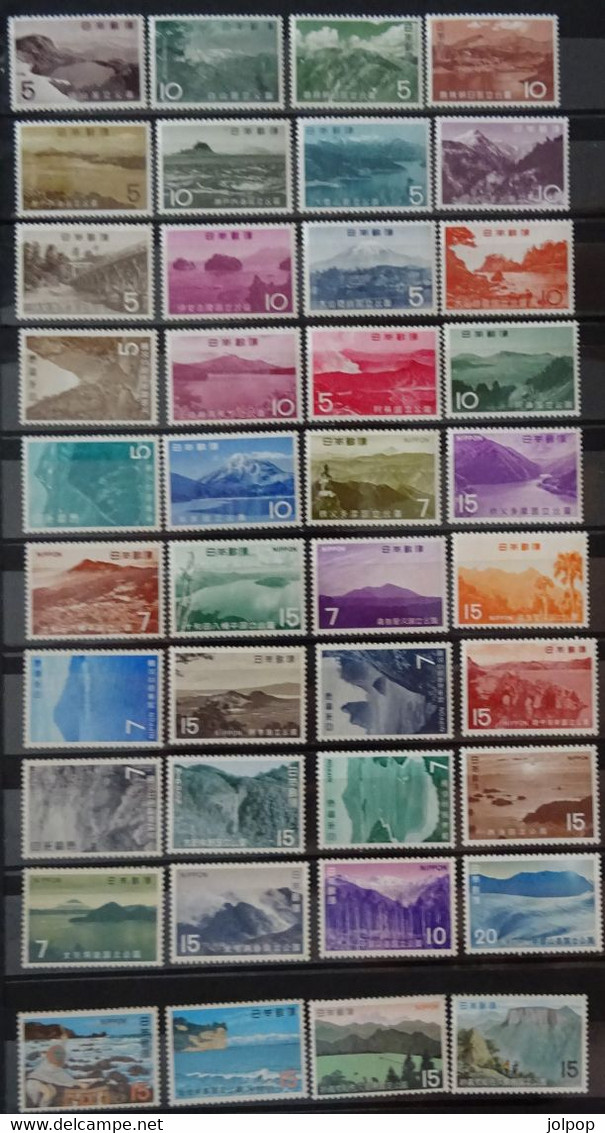 &248& JAPAN 20 DIFFERENT MNH** SETS OF NATIONAL PARKS, LANDSCAPES,MOUNTAINS, VOLCANOS. - Unused Stamps