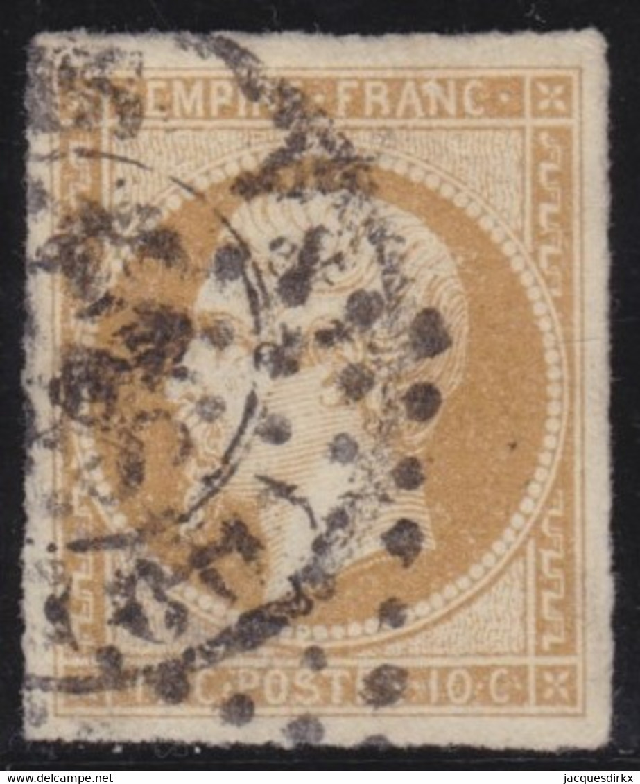 France   .   Y&T    .    13 B     .     O    .      Oblitéré   .    /    .   Cancelled - 1853-1860 Napoleon III