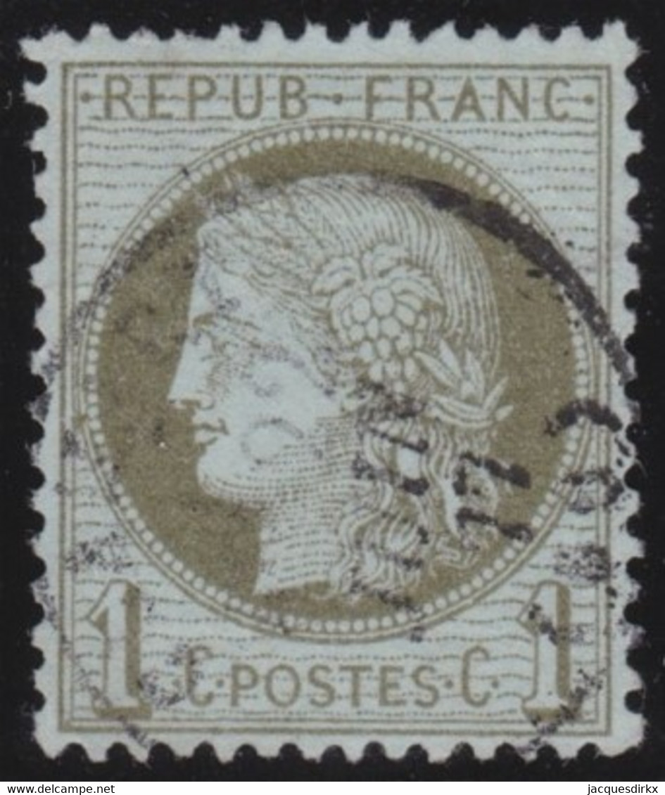 France   .   Y&T    .    50    .     O    .      Oblitéré   .    /    .   Cancelled - 1871-1875 Cérès