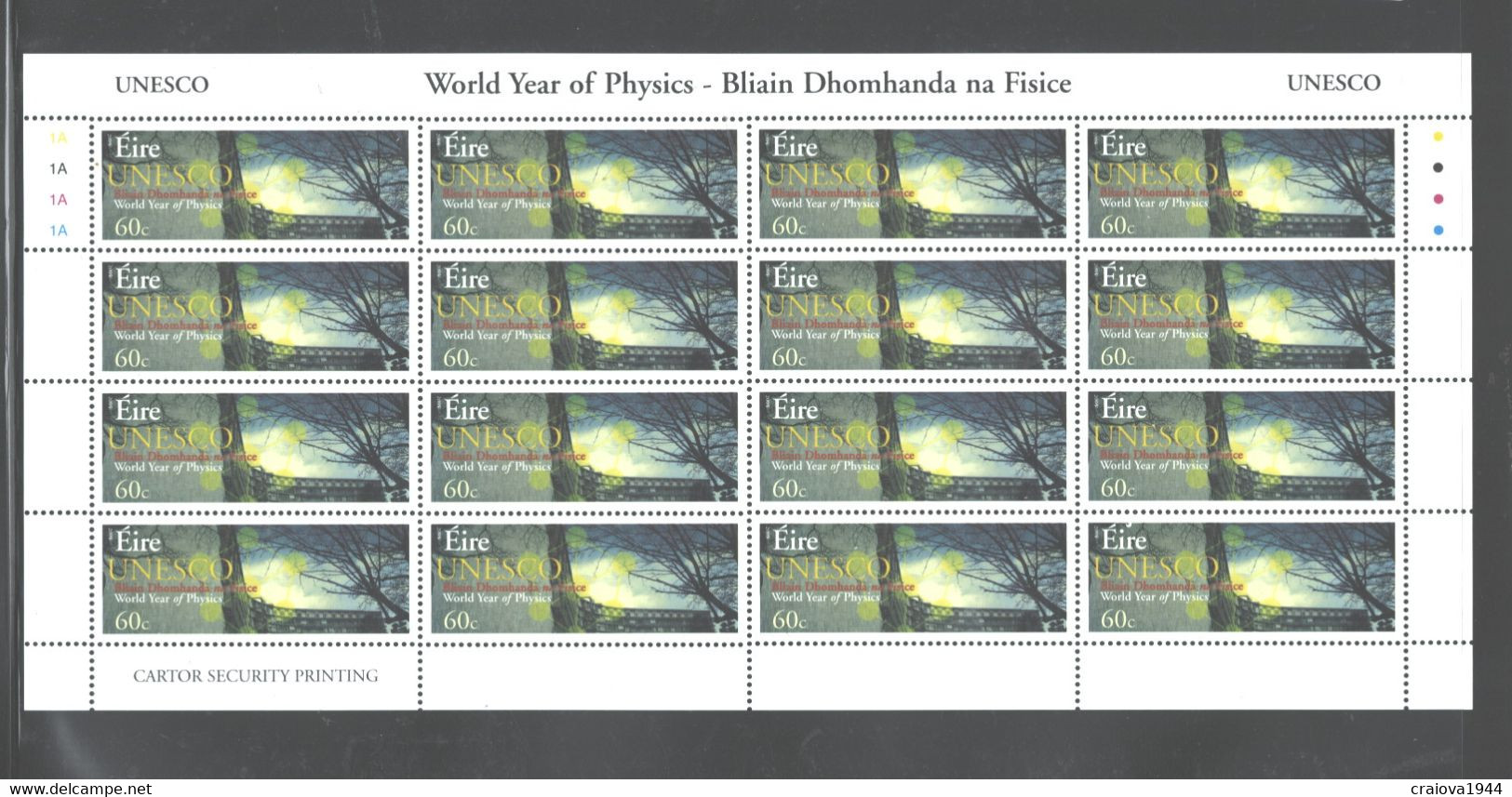 IRELAND 2005,"Intl,YEAR OF PHYSICS",3 SHEETS. #1599-1601 MNH - Neufs