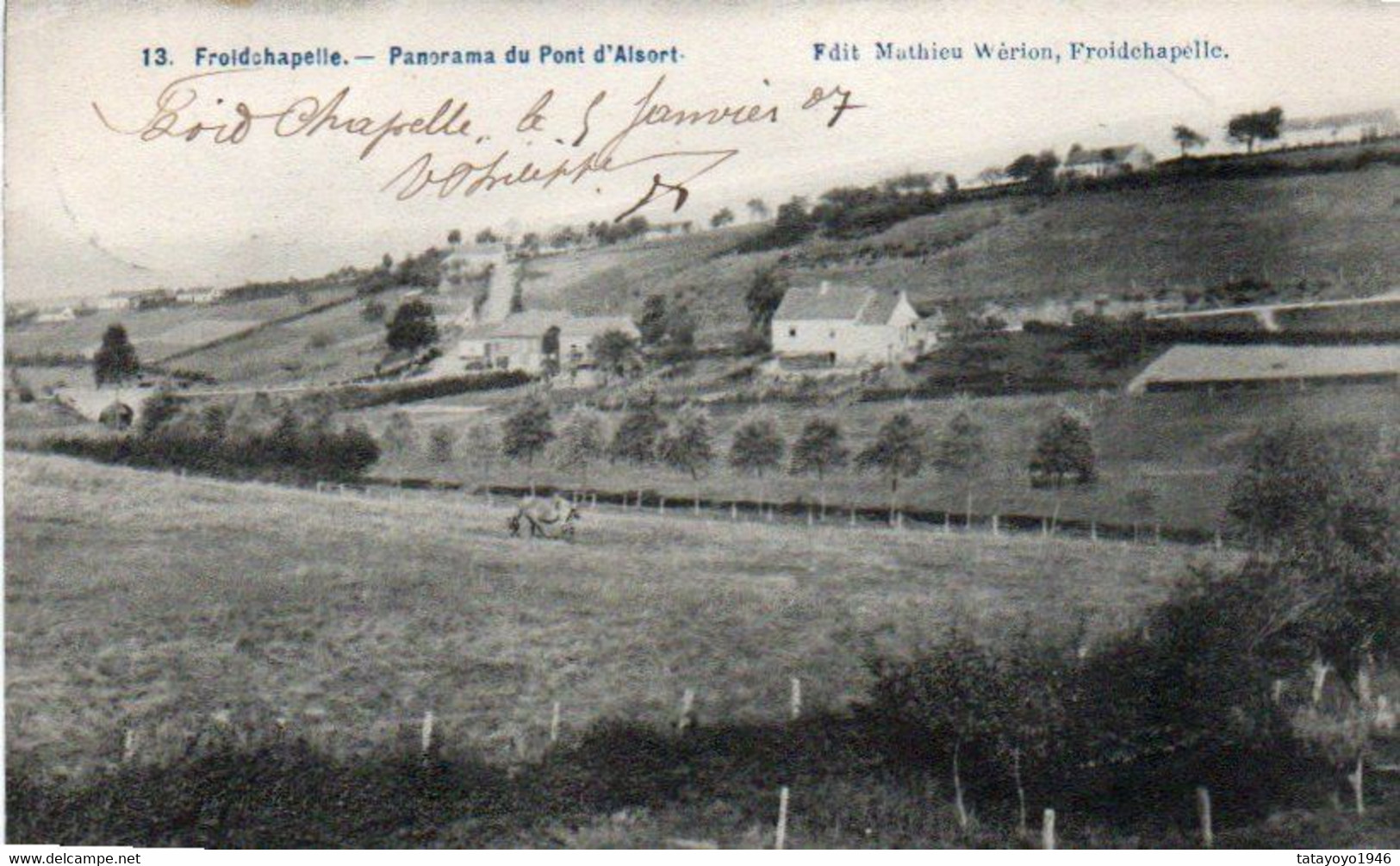 Froidchapelle  Panorama Du Pont D'Alsort  Voyagé En 1909 - Froidchapelle