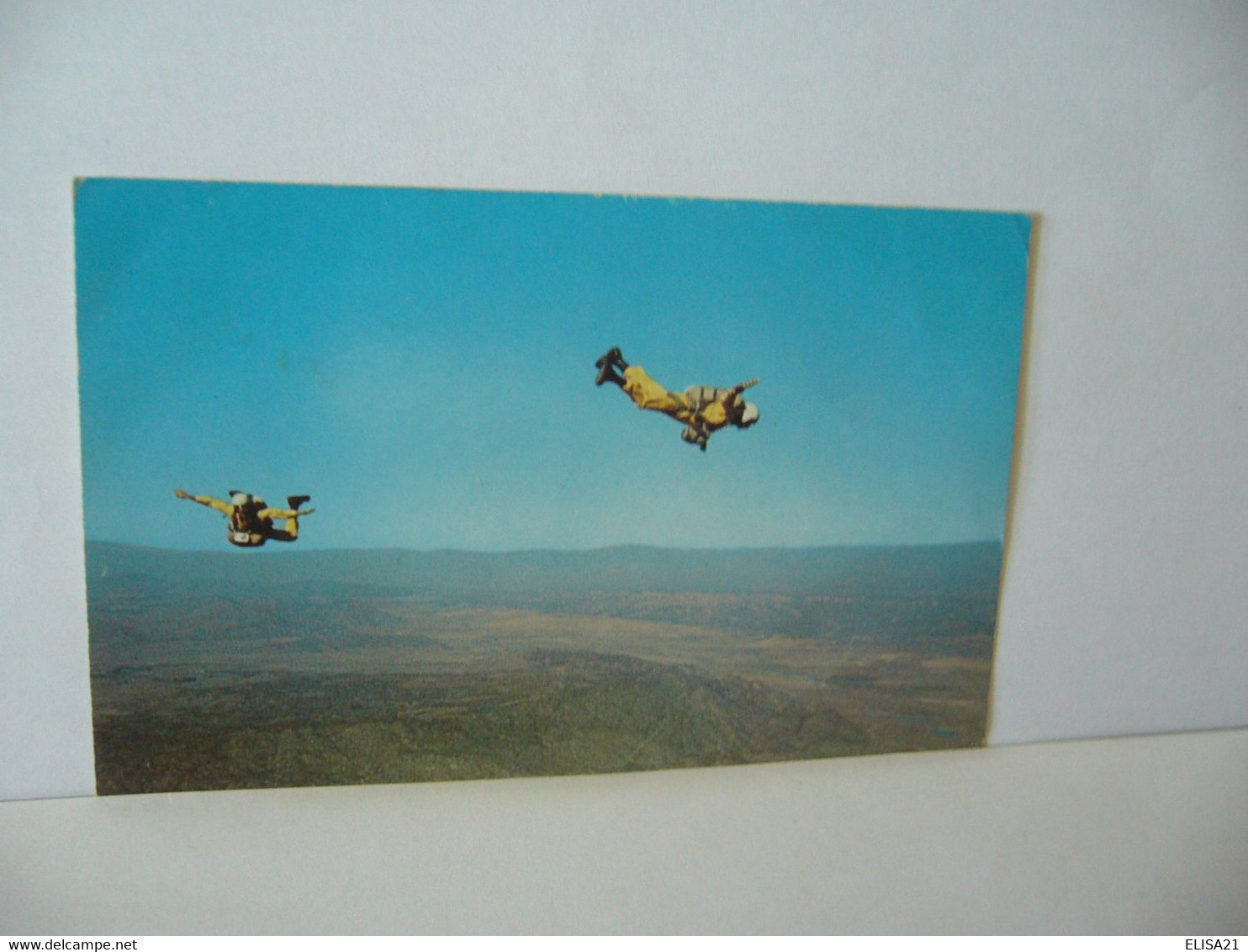 SPORT PARACHUTISTS HIGH ABOVE ORANGE MASSACHUSETTS ON THE MOHAWK TRAIL ETATS UNIS USA CP FORMAT CPA - Parachutisme