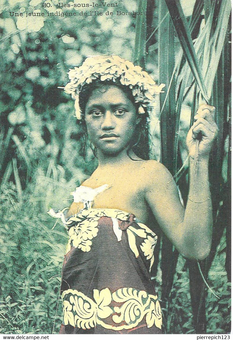 Polynésie Française - Une Jeune Indigène Sur L'Ile De Borabora - Polynésie Française