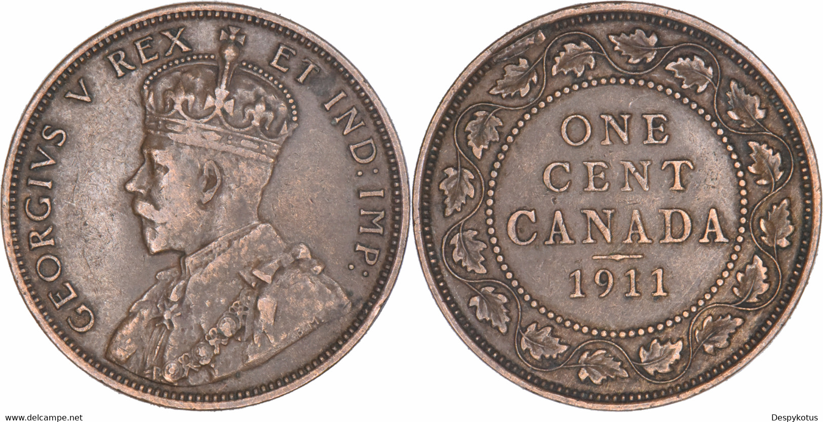Canada - 1911 - One Cent - George V - KM#15 - 06-124 - Canada