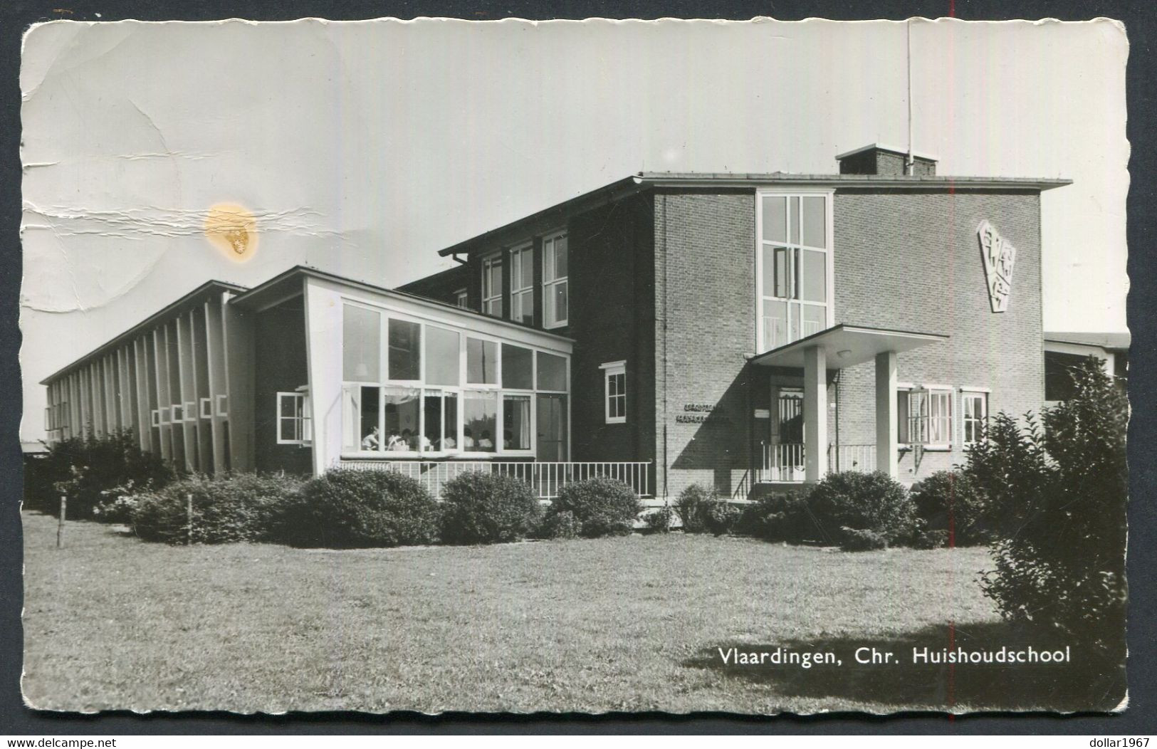 Chr. Huishoudschool , Hogendorplaan , Vlaardingen   -  Used 1962 - Scans For Condition (Originalscan !!) - Vlaardingen