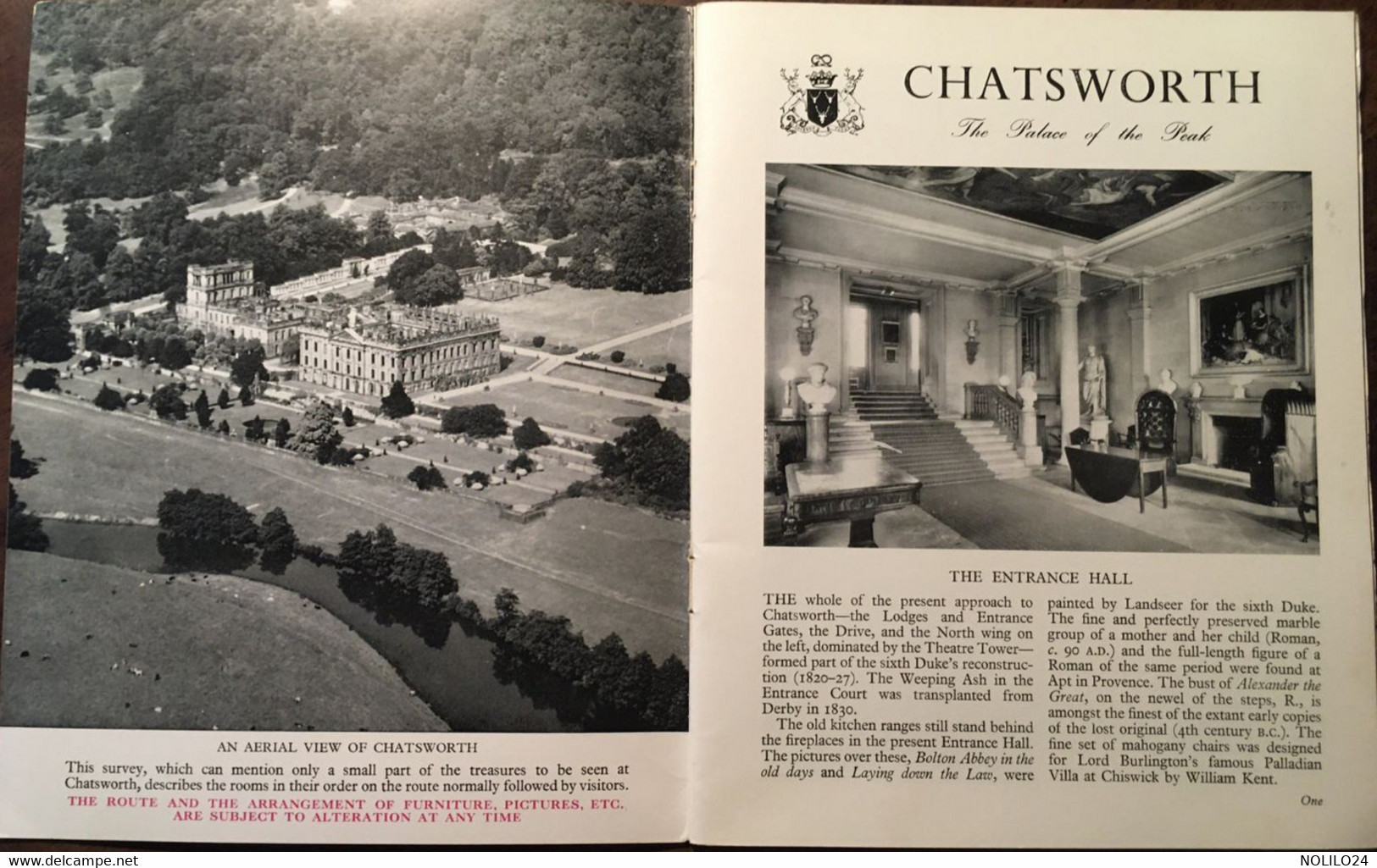 Revue Publication Guide CHATSWORTH The Derbyshire Home Of The Dukes Of DEVONSHIRE - Culture