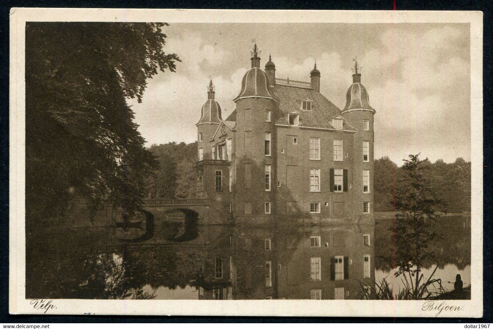 Kasteel Biljoen  Biljoen 1, 6883 JH Velp (Gem.  Rheden ) -  Used  13-8-1915 - Scans For Condition (Originalscan !!) - Rheden