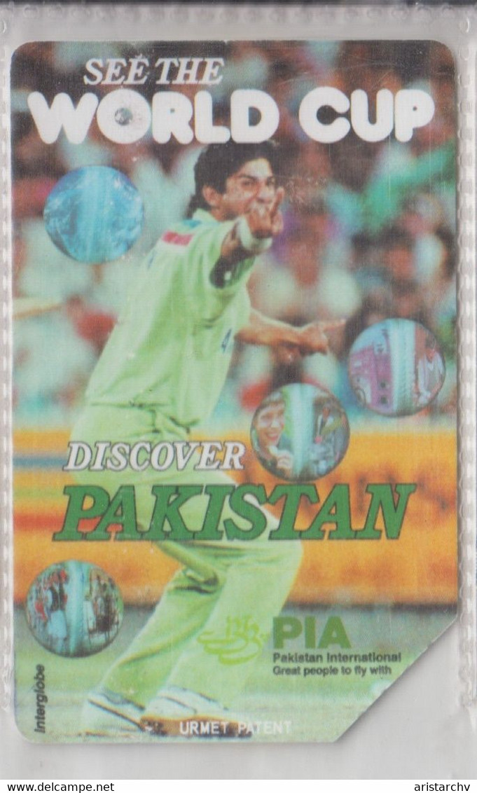 PAKISTAN 1995 WORLD CUP CRICKET URMET - Pakistán