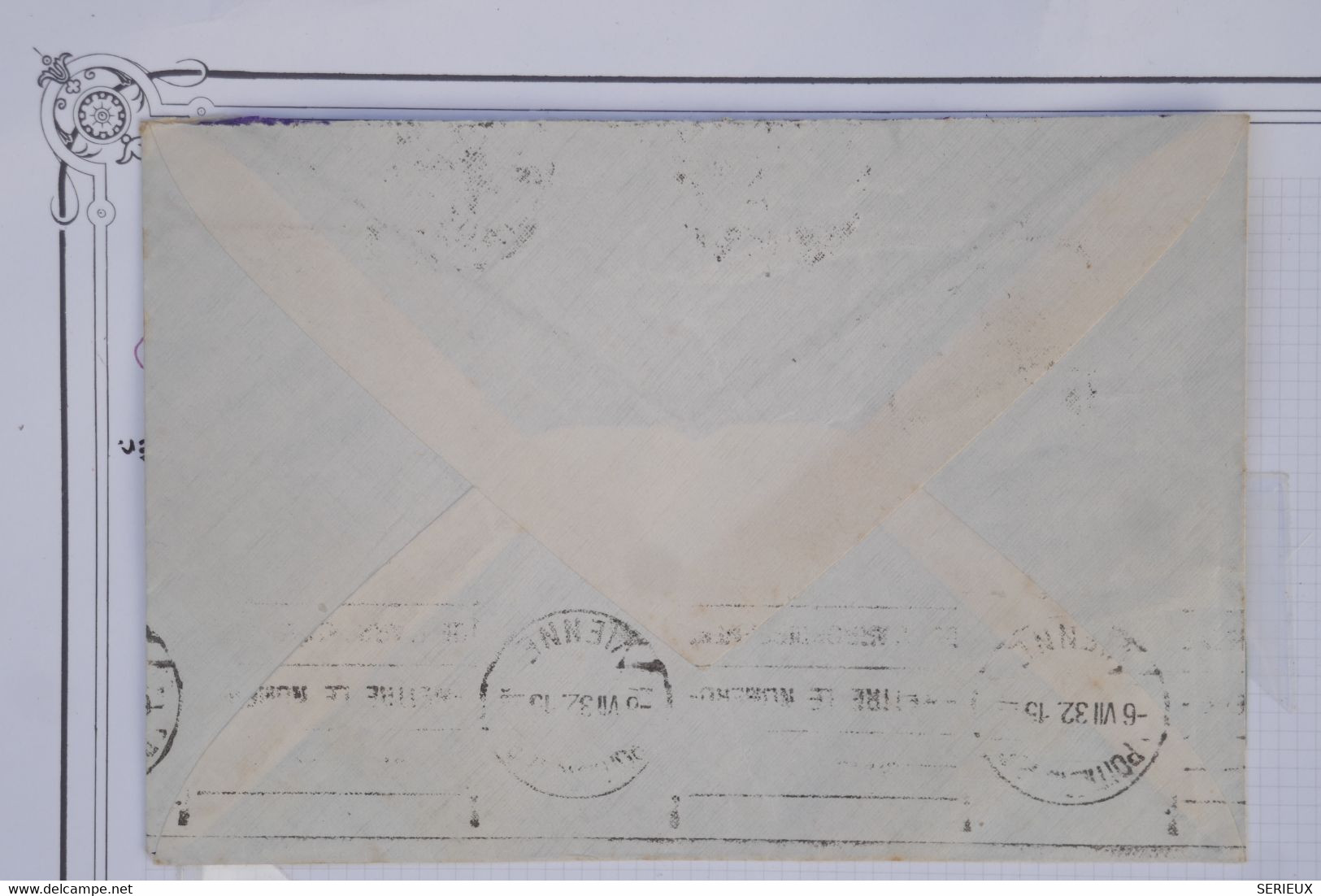 AZ9 MAROC  BELLE LETTRE  1932 PAR AVION RABAT MEDINA  A  POITIERS    FRANCE  ++ AFFRANCH. INTERESSANT - Lettres & Documents