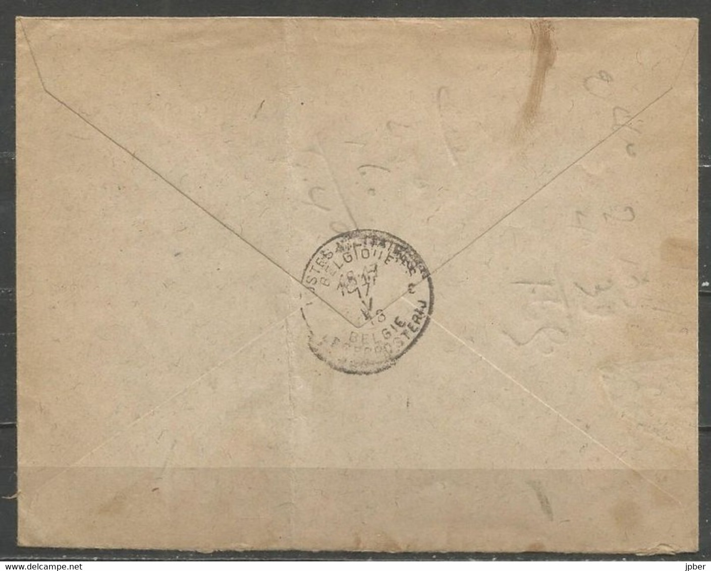 Belgique - Cachet "POSTES MILITAIRES N°?" Du 16-5-18 - Recommandé Vers Paris - Timbre Albert Ier N°141 - Lettres & Documents