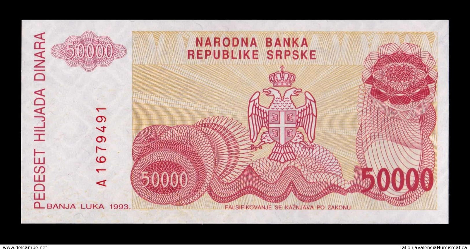 Bosnia Herzegovina 50000 Dinara 1993 Pick 153 SC UNC - Bosnia And Herzegovina