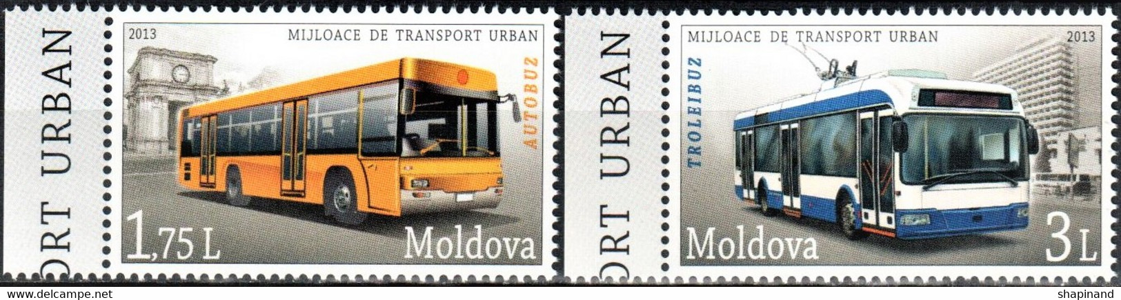 Moldova 2013 "The Urban Transport" 2v Quality:100% - Moldavia