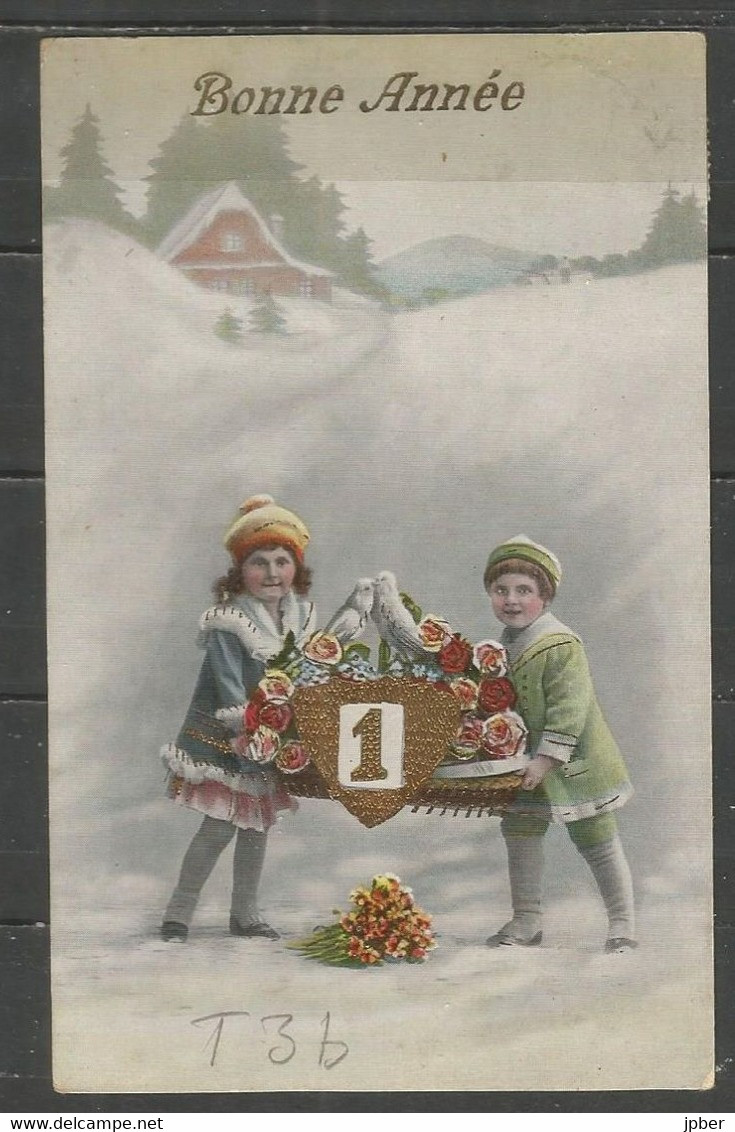 Belgique - Cachet "POSTES MILITAIRES 1" Du 2-1-27 - Carte Postale Bonne Année - Timbre Houyoux N°200 - Briefe U. Dokumente