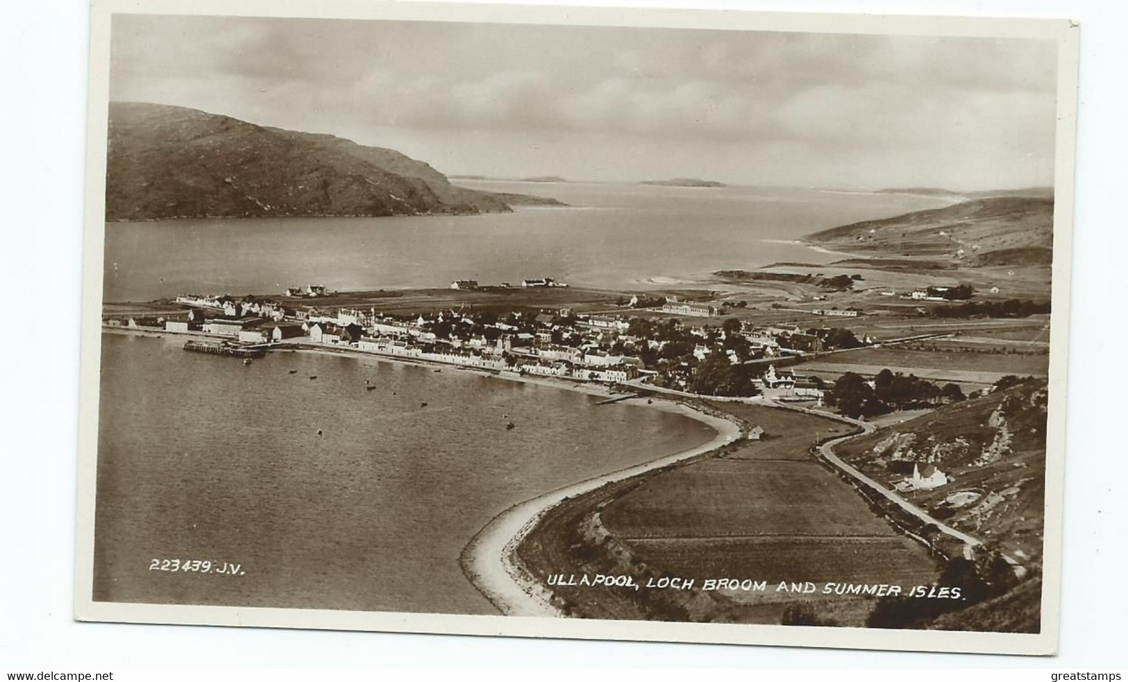 Scotland Postcard Rp Ullapool Loch Broom Unused Valentines - Ross & Cromarty