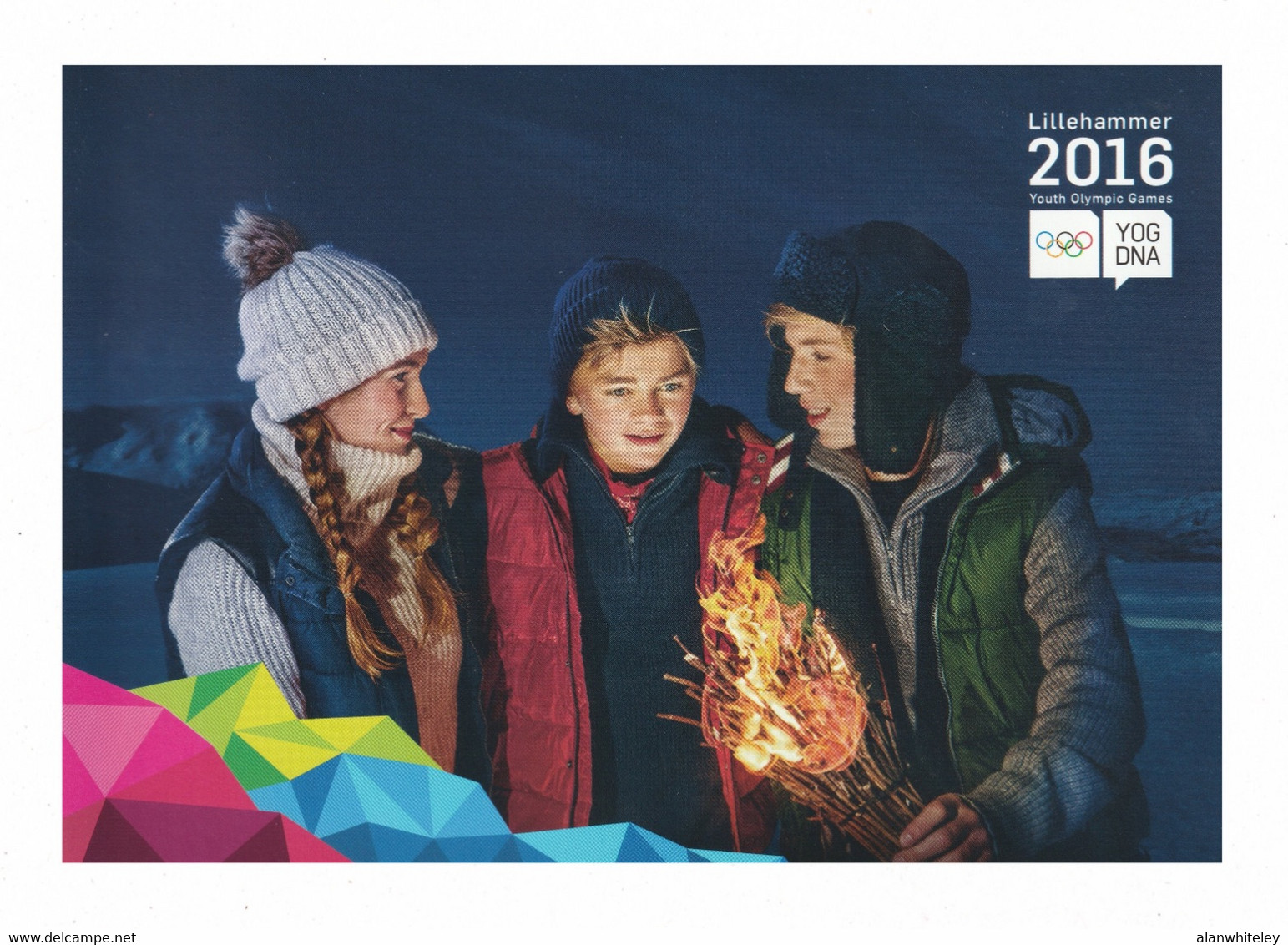 NORWAY 2016 Youth Winter Olympic Games: Pre-Paid Postcard MINT/UNUSED - Hiver 2016: Lillehammer (JO De La Jeunesse)