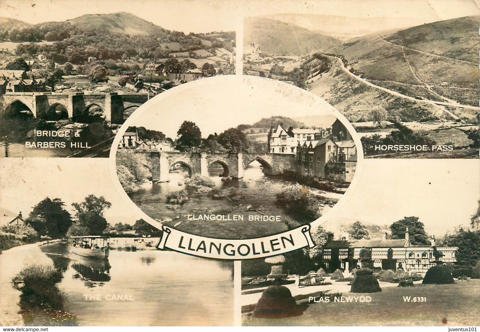 CPSM Llangollen-Multivues     L1679 - Denbighshire