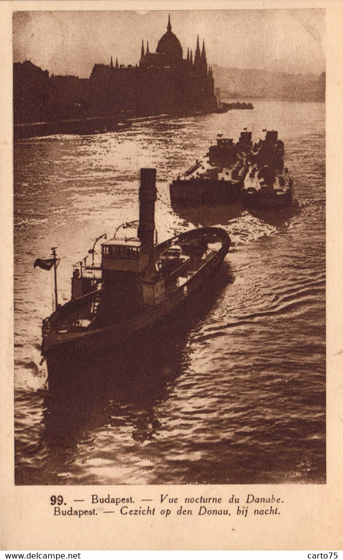 Bâteaux - Bâteau Remorqueur Péniche Sur Le Danube - Budapest - Rimorchiatori