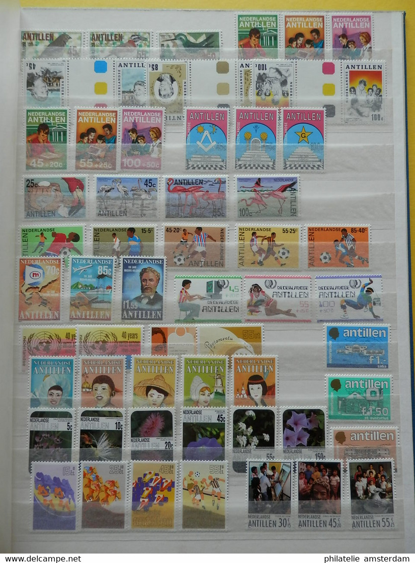 START 1 EURO! Dutch Antilles And Aruba 1950-1997: MNH Collection. - Collections (with Albums)