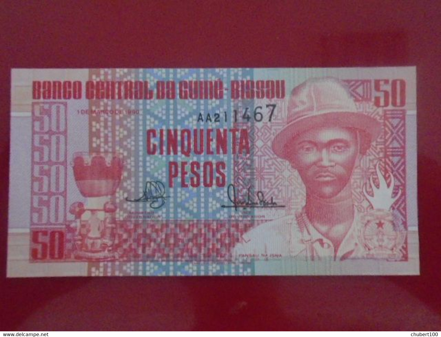 GUINEA BISSAU , P 10 + 13a , 50 + 1000 Pesos , 1990 , UNC Neuf , 4 Notes - Guinea–Bissau