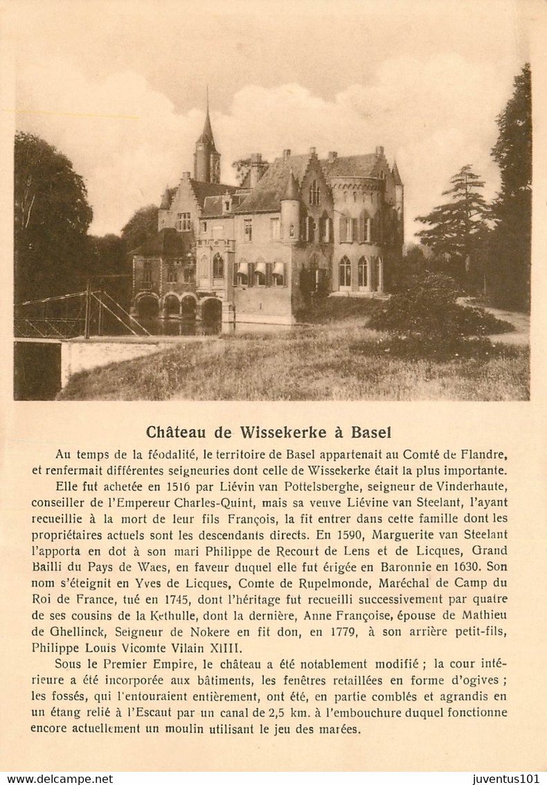 CPA Château De Wissekerke à Basel    L1679 - Kruibeke