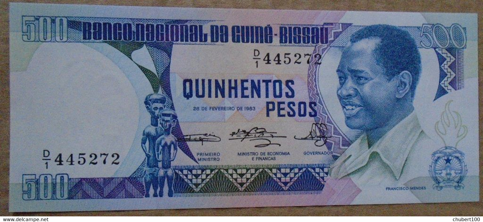 GUINEA BISSAU , P  7 , 500 Pesos , 1983 , UNC Neuf , 2  Notes - Guinea-Bissau