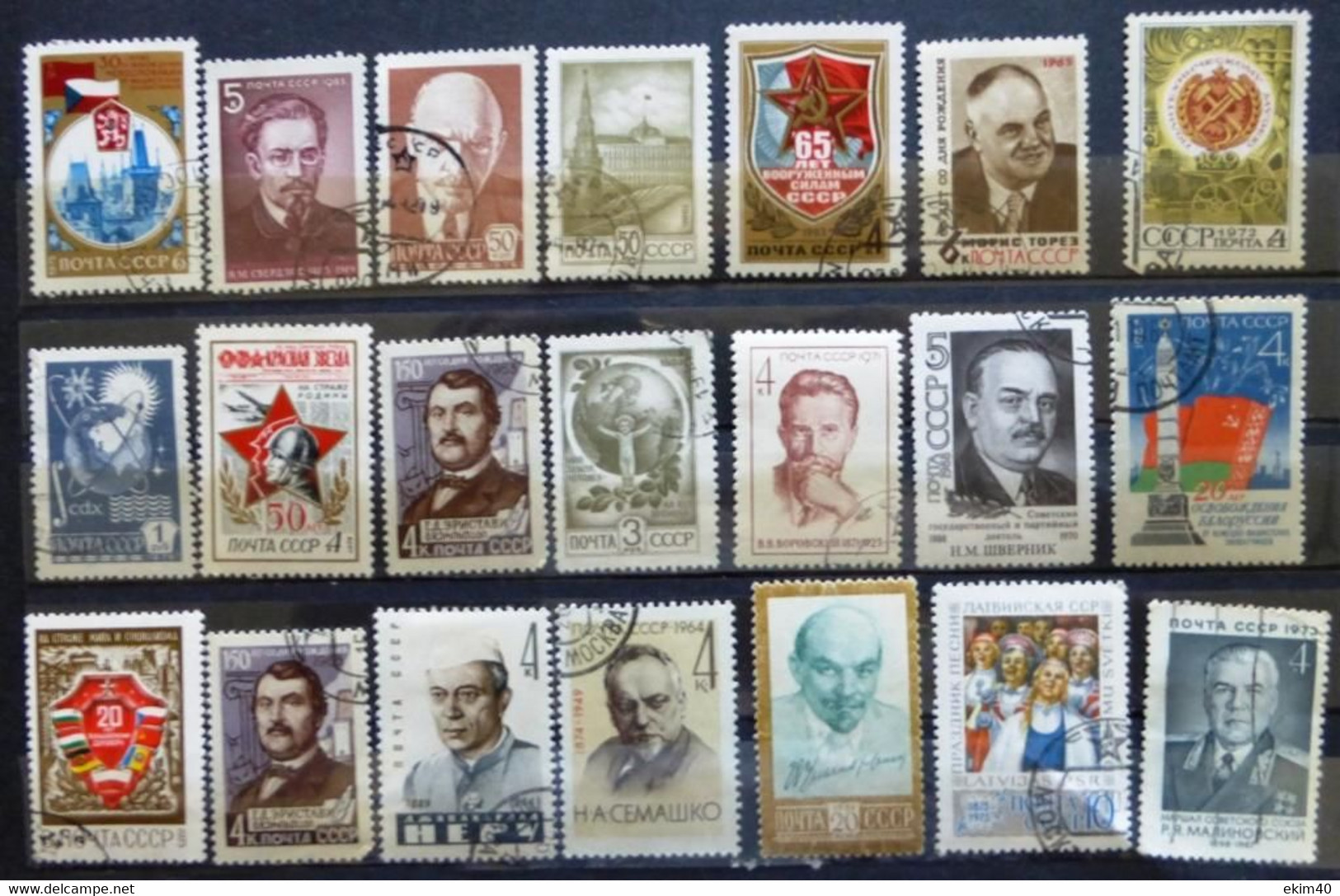 Selection Of Used/Cancelled Stamps From Russia Various Issues. No DB-567 - Collections