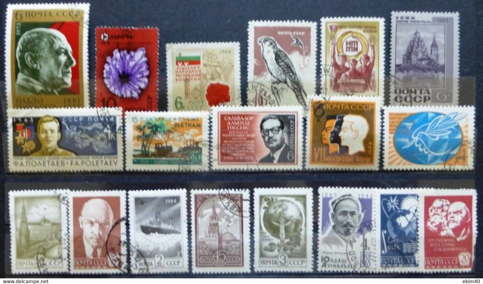 Selection Of Used/Cancelled Stamps From Russia Various Issues. No DB-568 - Collections