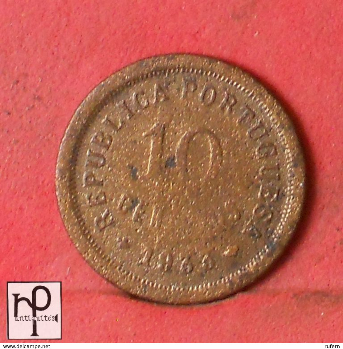 GUINÉ BISSAU 10 CENTAVOS 1933 - RARE-    KM# 2 - (Nº50068) - Guinea-Bissau