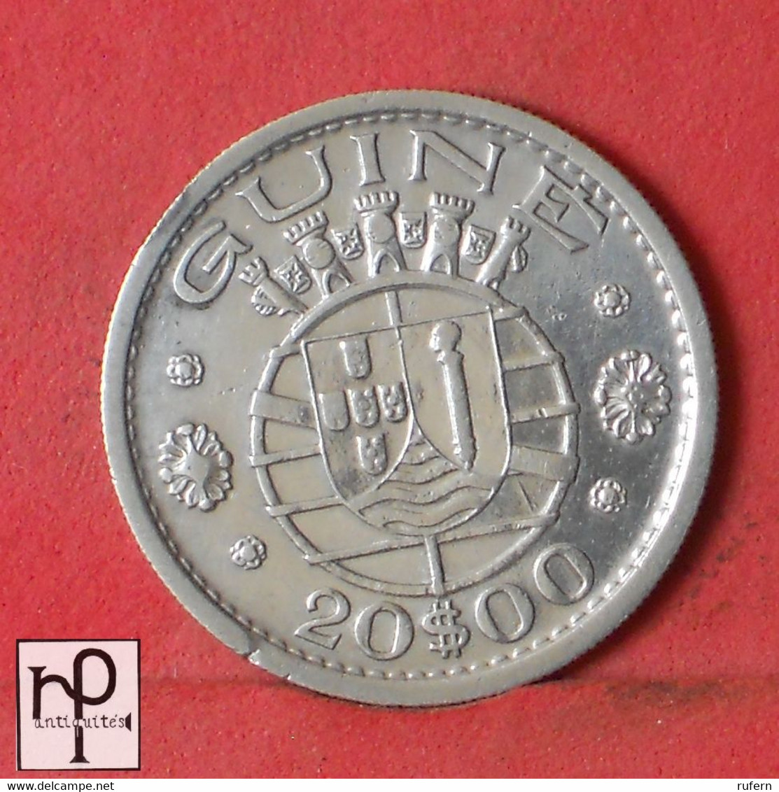 GUINÉ BISSAU 20 ESCUDOS 1952 - ***SILVER***   KM# 11 - (Nº50069) - Guinea Bissau