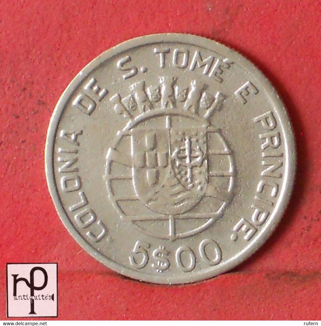 SAINT THOMAS Y PRINCIPE 5 ESCUDOS 1939 - ***SILVER***   KM# 6 - (Nº50077) - Sao Tome En Principe