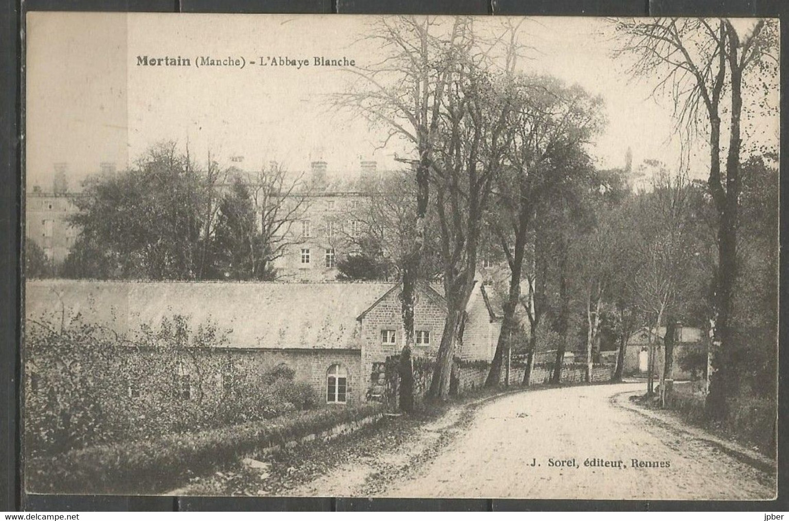 Belgique - Cachet "POSTES MILITAIRES 5" Du 6-9 - Carte Postale MORTAIN (Manche) L'Abbaye Blanche - Cartas & Documentos