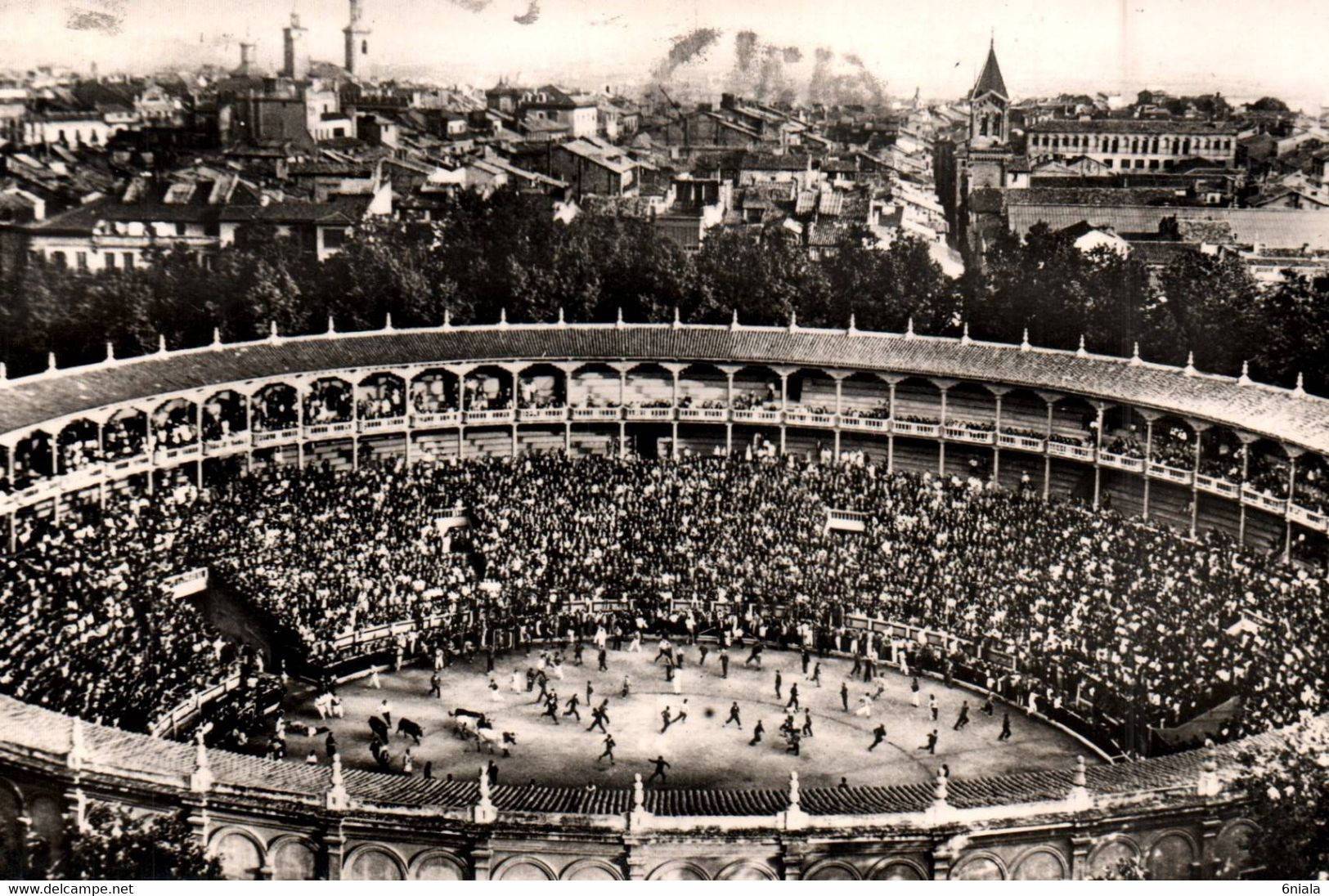 Les  Arènes, PAMPLONA  Plaza De Toros, Bull Ring  (recto-verso)  CORRIDA ,Toros, Taureaux - Corridas