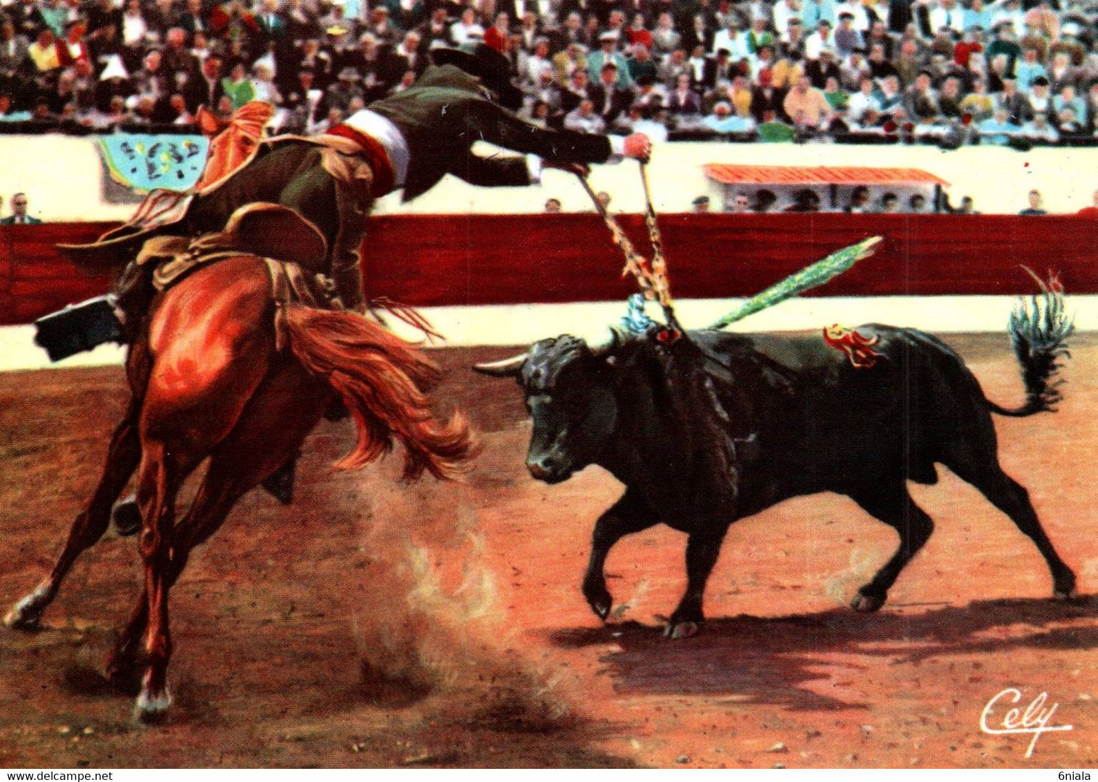 Une Paire De Banderilles De PERALTA  (Cheval Taureau Picador ) (recto-verso)  CORRIDA ,Toros, Taureaux Toréador - Corrida