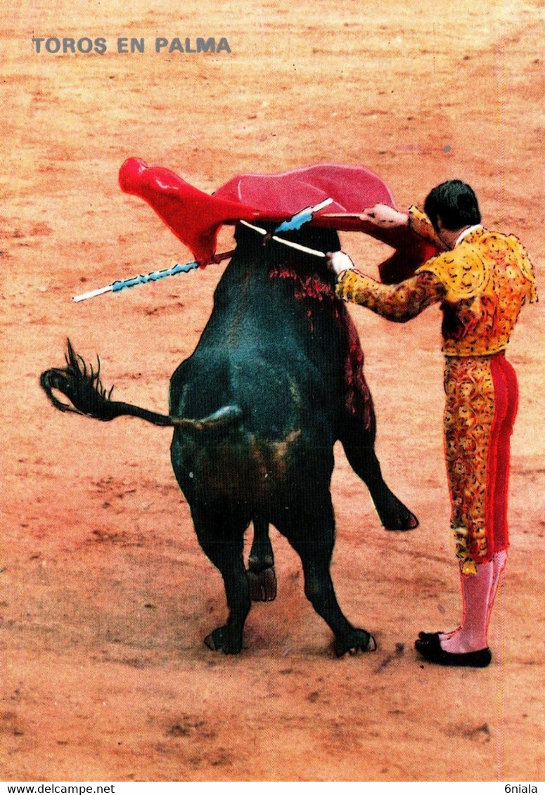 TOROS EN PALMA    (Taureau  ) (recto-verso)  CORRIDA ,Toros, Taureaux Toréador - Corrida