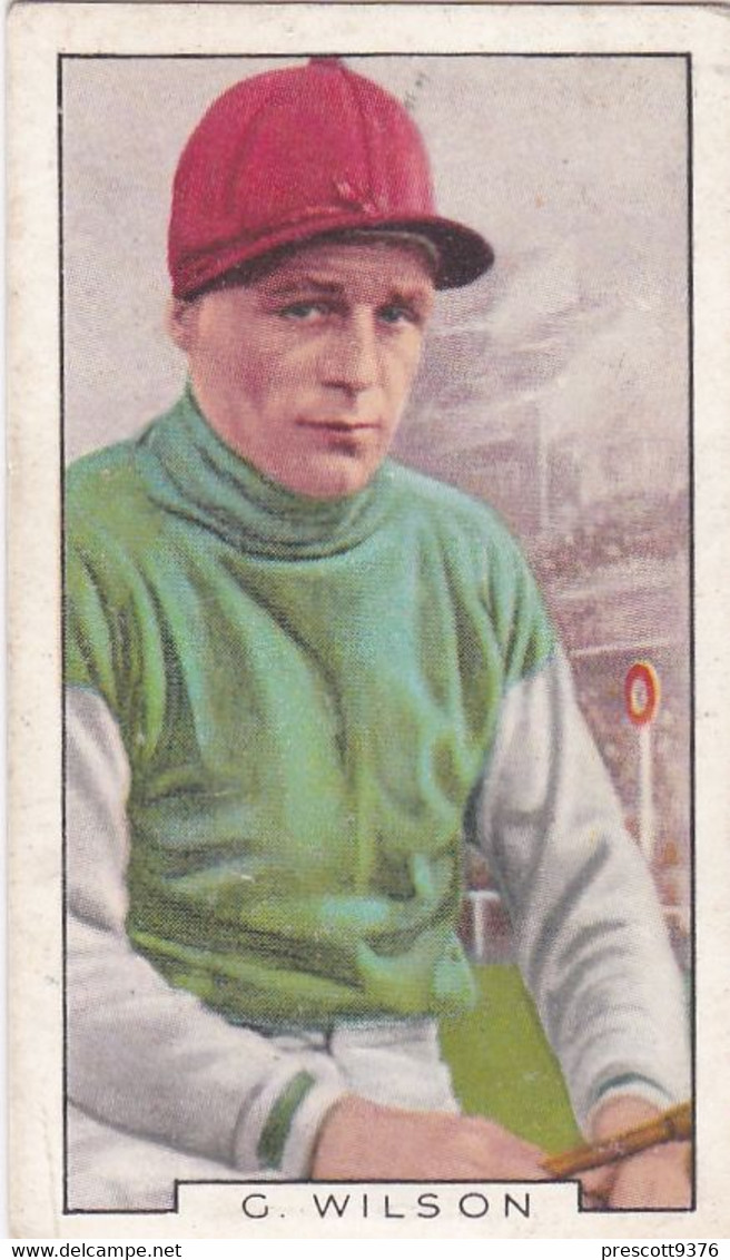 1 Gerry Wilson, Horse Racing - Sporting Personalities 1936 - Gallaher Cigarette Card - Original - Gallaher