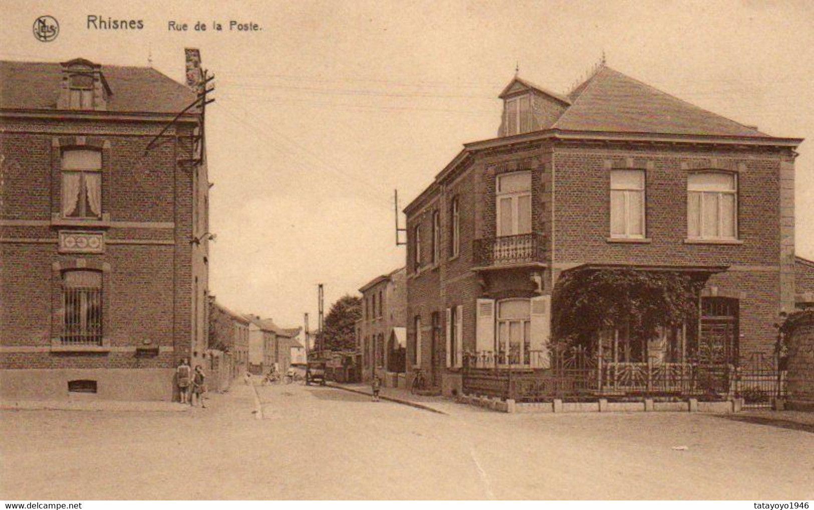 Rhiusnes  Rue De La Poste Animée Voyagé En 1965 - La Bruyère